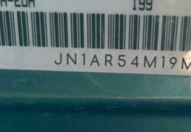 VIN prefix JN1AR54M19M2