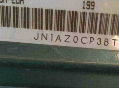 VIN prefix JN1AZ0CP3BT0