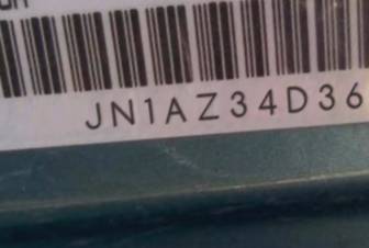 VIN prefix JN1AZ34D36M3