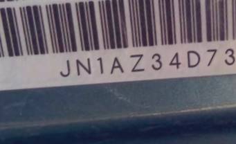 VIN prefix JN1AZ34D73T1