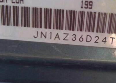 VIN prefix JN1AZ36D24T1