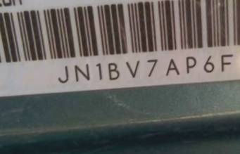VIN prefix JN1BV7AP6FM3