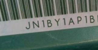VIN prefix JN1BY1AP1BM3
