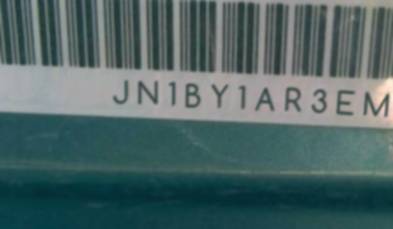 VIN prefix JN1BY1AR3EM3