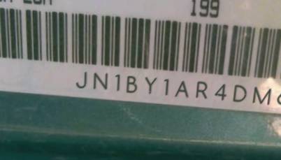VIN prefix JN1BY1AR4DM6