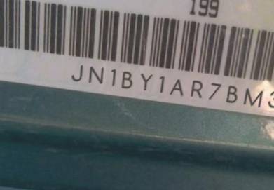 VIN prefix JN1BY1AR7BM3