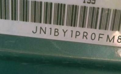 VIN prefix JN1BY1PR0FM8