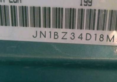 VIN prefix JN1BZ34D18M7