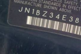 VIN prefix JN1BZ34E38M7
