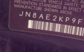 VIN prefix JN8AE2KP9F91