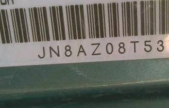 VIN prefix JN8AZ08T53W1