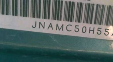 VIN prefix JNAMC50H55AF