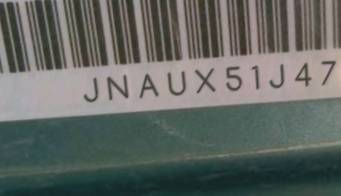 VIN prefix JNAUX51J47A5