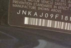 VIN prefix JNKAJ09F18M3