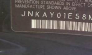 VIN prefix JNKAY01E58M6