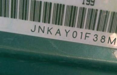 VIN prefix JNKAY01F38M6