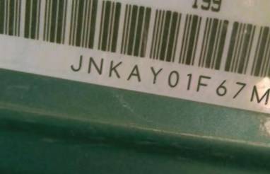 VIN prefix JNKAY01F67M4