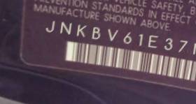VIN prefix JNKBV61E37M7