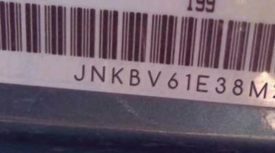 VIN prefix JNKBV61E38M2
