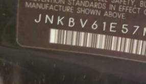 VIN prefix JNKBV61E57M7