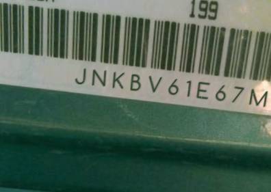 VIN prefix JNKBV61E67M7