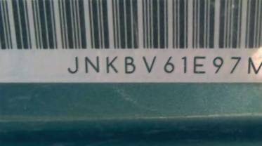 VIN prefix JNKBV61E97M7