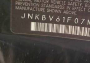 VIN prefix JNKBV61F07M8