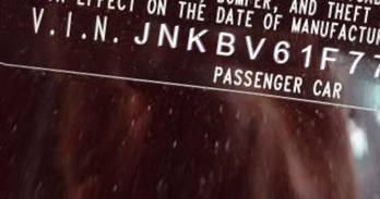 VIN prefix JNKBV61F77M8