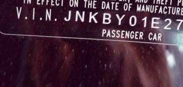 VIN prefix JNKBY01E27M4