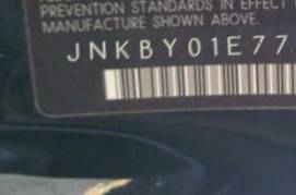 VIN prefix JNKBY01E77M4