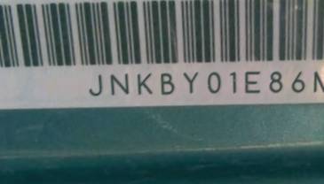 VIN prefix JNKBY01E86M2
