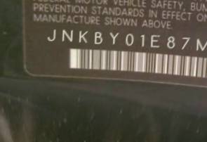 VIN prefix JNKBY01E87M4