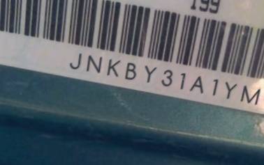 VIN prefix JNKBY31A1YM3