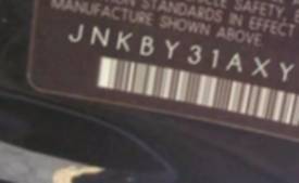 VIN prefix JNKBY31AXYM3