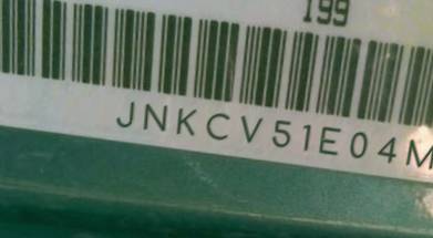 VIN prefix JNKCV51E04M1