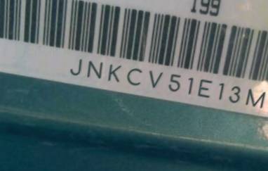 VIN prefix JNKCV51E13M3