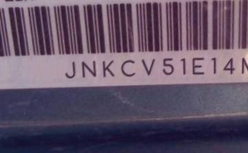 VIN prefix JNKCV51E14M6