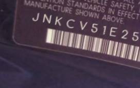 VIN prefix JNKCV51E25M2