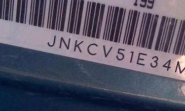 VIN prefix JNKCV51E34M1