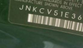 VIN prefix JNKCV51E36M5
