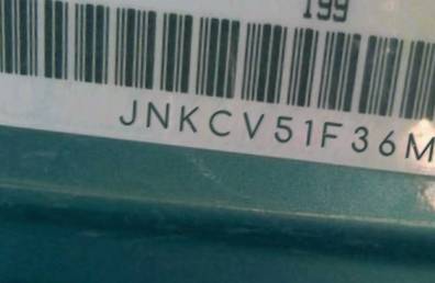 VIN prefix JNKCV51F36M6