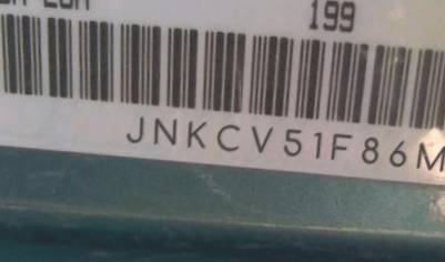 VIN prefix JNKCV51F86M6