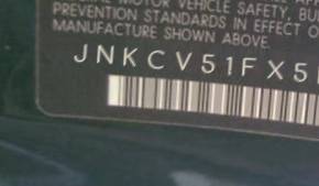 VIN prefix JNKCV51FX5M3
