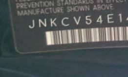 VIN prefix JNKCV54E14M3