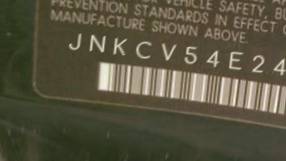 VIN prefix JNKCV54E24M3