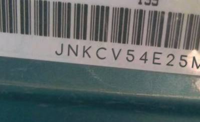 VIN prefix JNKCV54E25M4