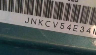VIN prefix JNKCV54E34M8