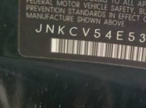 VIN prefix JNKCV54E53M2