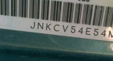 VIN prefix JNKCV54E54M3