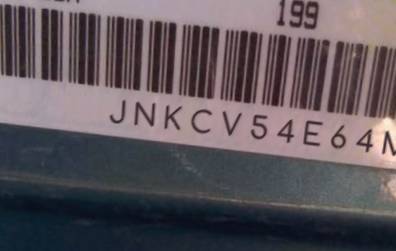VIN prefix JNKCV54E64M8